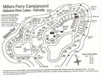 Alabama - Miller\'s Ferry Campground Map