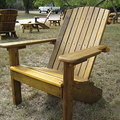 Curved Back Adirondack Chair on Sales Lot