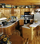 photo knotty hickory cabinets