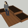 raised bed with deck