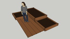 raised bed with deck